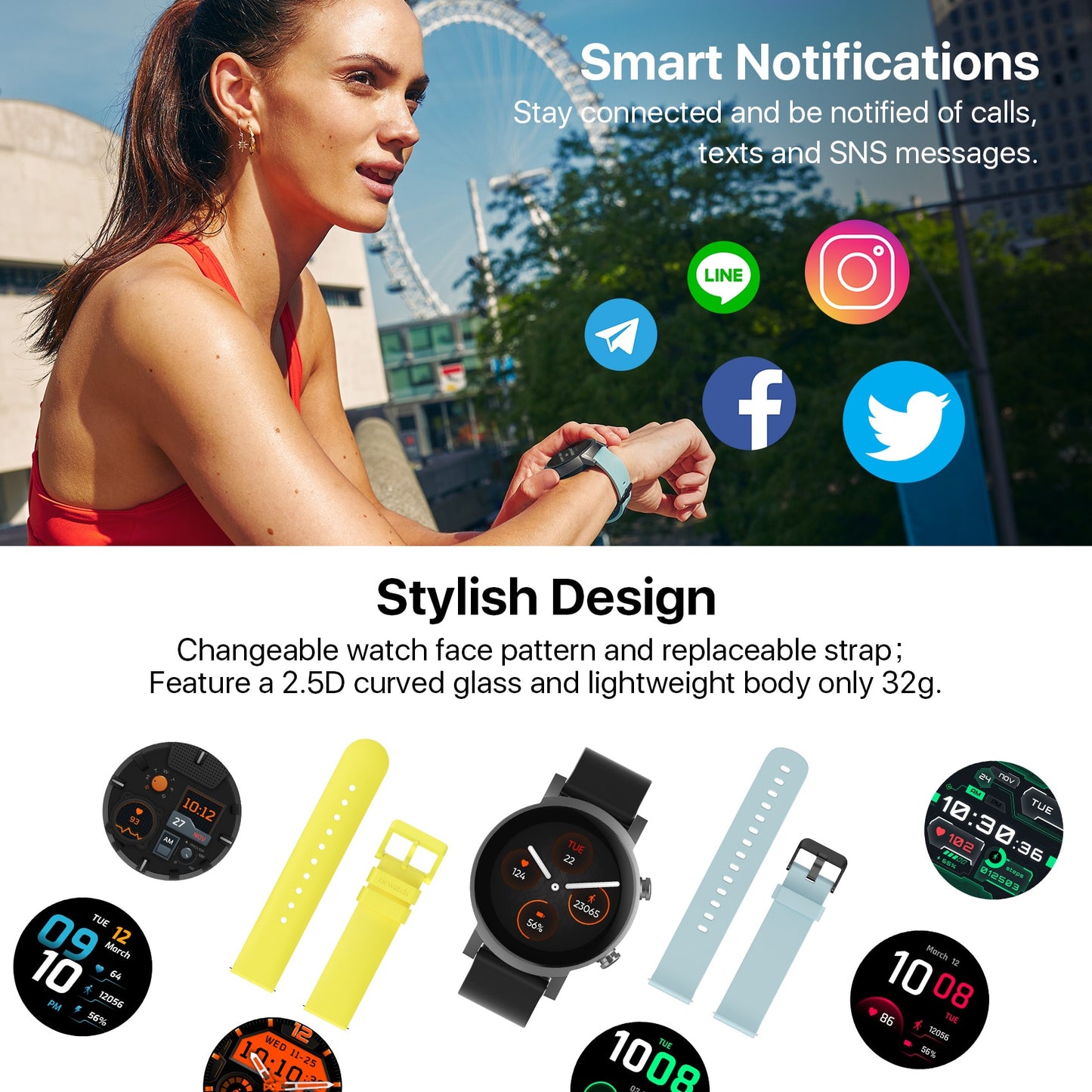 Ticwatch E3 Wear OS Smartwatch for Men and Women Snapdragon 4100 8GB ROM IP68 Waterproof Google Pay iOS and Android Compatible