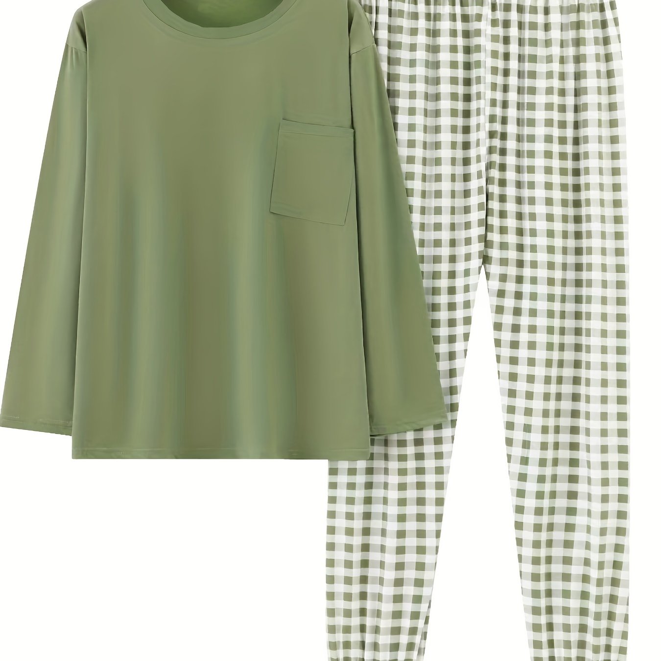 PlusSize Womens Stylish Comfort Set Olive Green