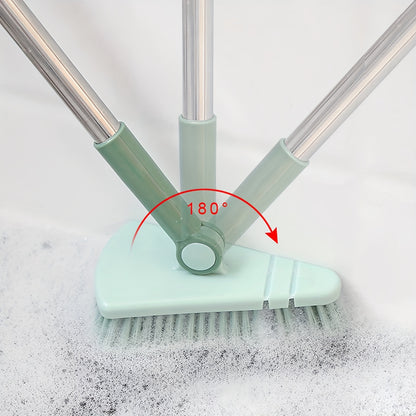1pc Floor Scrub Brush Shower Scrubber Cleaning Bath Tub And Tile Scrubber Brush Long Handle Detachable Stiff Bristles For Cleaning Shower Bathroom Kitchen Balcony Wall 37.4” Length