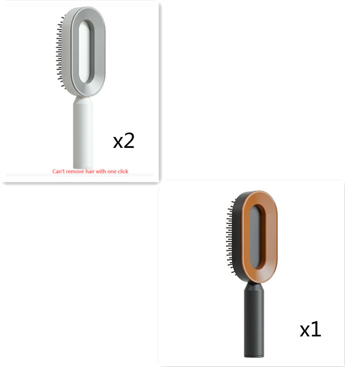 Self Cleaning Hair Brush For Women One-key Cleaning Hair Loss Airbag Massage Scalp Comb Anti-Static Hairbrush Set5