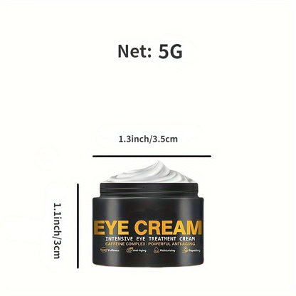 Eye Cream, Exclusive Natural& Organic Formula, Effectively Reduce The Look Of Fine Lines, Puffiness, Dark Circles And Under Eye Bags 5g