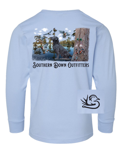 Black Lab Swamp Long Sleeve Toddler Tee