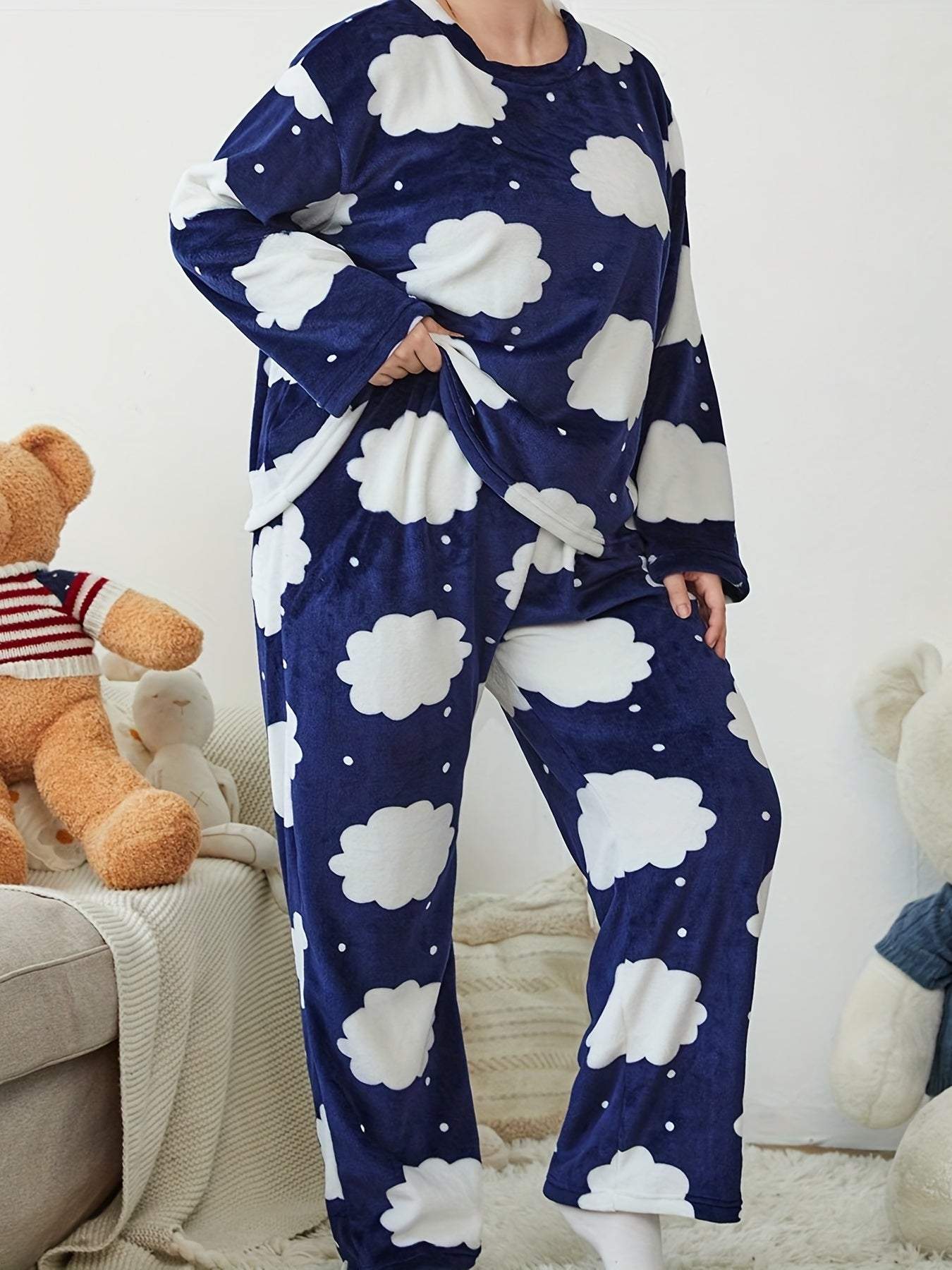 Plus Size Chic Lounge Pajama Set