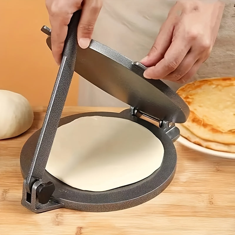 1pc Mexican Tortilla Dough Press Machine, Taco Maker, Dough Press Skinner Aluminum Alloy Skinner DIY Manual Cake Presser Kitchen Hand Press Cake Press Machine, Kitchen Utensils