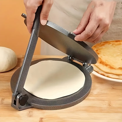 1pc Mexican Tortilla Dough Press Machine, Taco Maker, Dough Press Skinner Aluminum Alloy Skinner DIY Manual Cake Presser Kitchen Hand Press Cake Press Machine, Kitchen Utensils