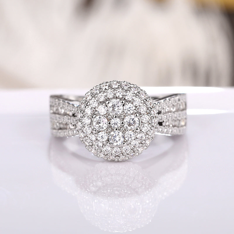 Luxury Women Engagement Ring 925 Silver Plated Micro Pave Zircon Ring Bridal Romantic Wedding Fine Jewelry Lover Gift 9