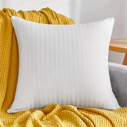 Plush 2-Pack Throw Pillow Inserts - Classic Striped, 100% Polyester, Machine Washable, All-Season Square Cushions for Back Sleepers dealsjust