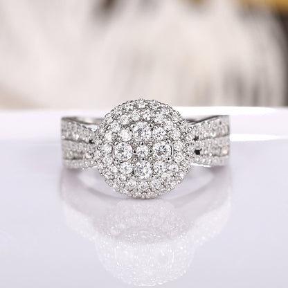 Luxury Women Engagement Ring 925 Silver Plated Micro Pave Zircon Ring Bridal Romantic Wedding Fine Jewelry Lover Gift 8