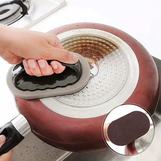 1pc/2pcs Kitchen Dirt Removal Magic Sponge Emery Sponge Brush Melamine Sponge Cleaning Brush Pan Pot Grinder Knife Cleaner Strong Decontamination Brushes Descaling