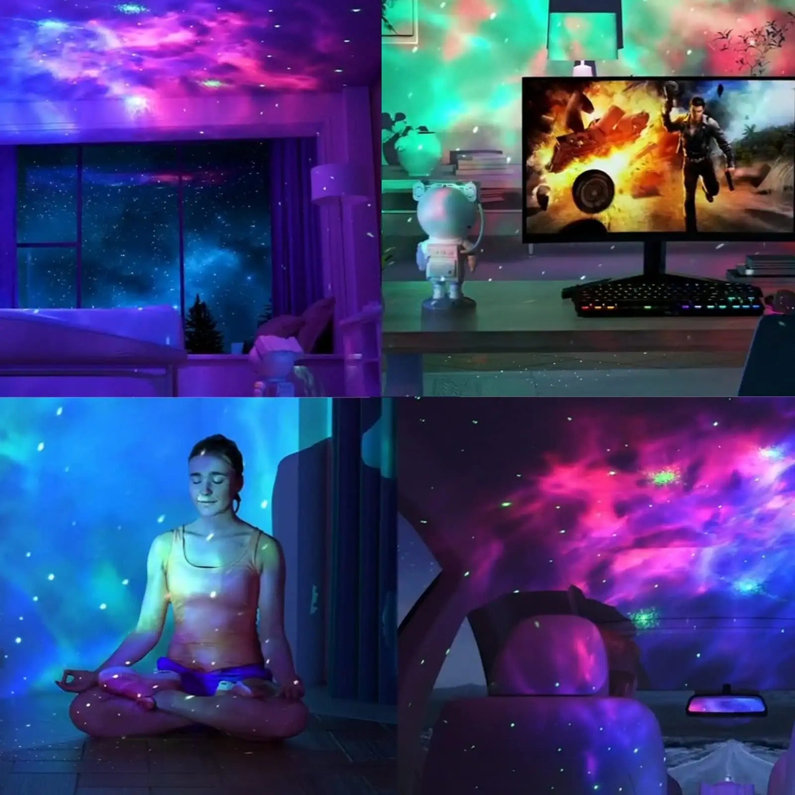 Create a Magical Galaxy in Your Home - 1pc Astronaut Starry Sky Projector with Timer & Remote Control