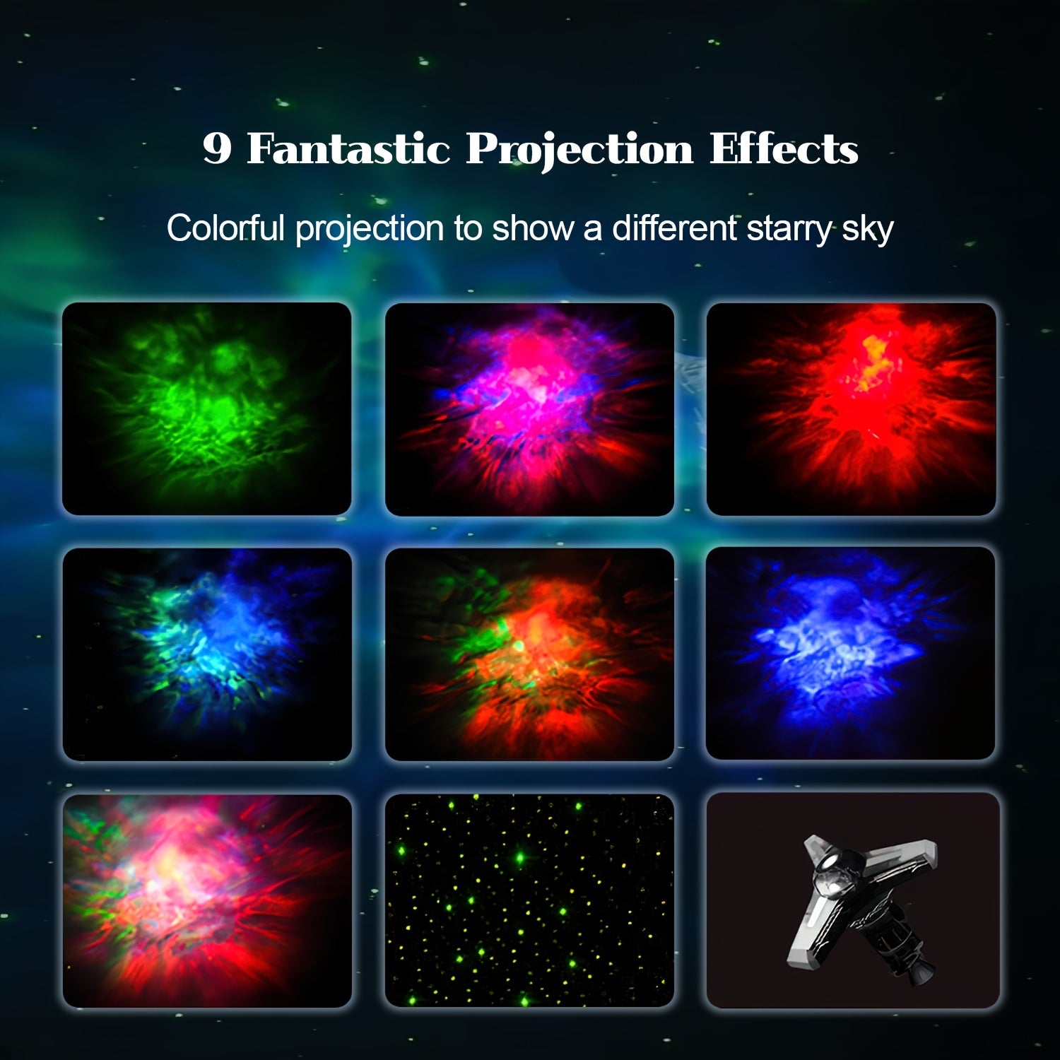 Light Up the Night Sky with this Magical Star Projector LED Lamp - Perfect for Kids Room Decor, Christmas, Birthdays & Valentine's Day!