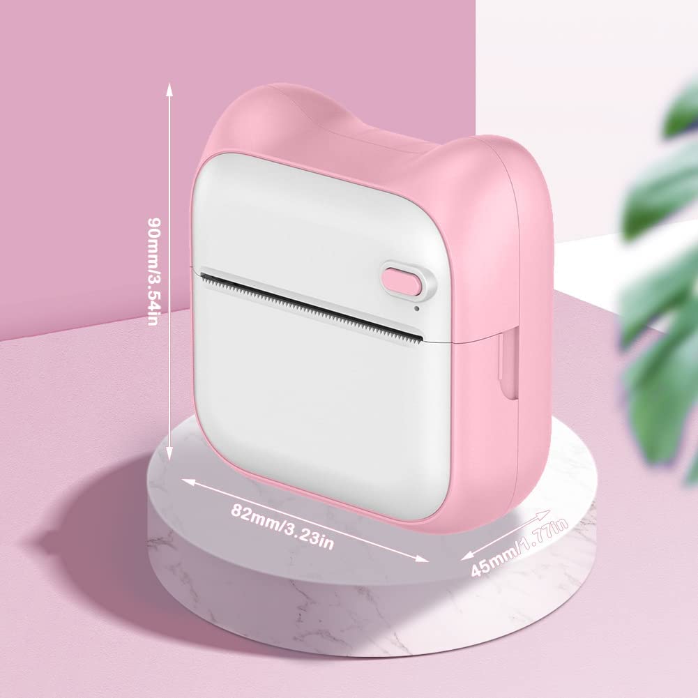Mini Photo Printer For IPhone/Android,1000mAh Portable Thermal Photo Printer For Gift Study Notes Work Children Photo Picture Memo