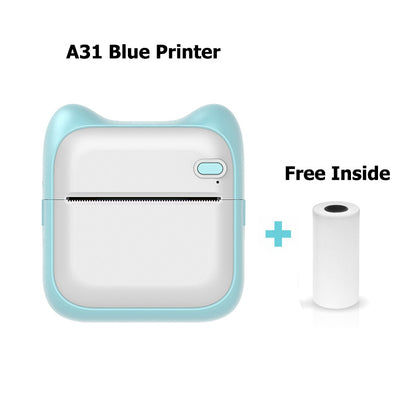 Mini Photo Printer For IPhone/Android,1000mAh Portable Thermal Photo Printer For Gift Study Notes Work Children Photo Picture Memo