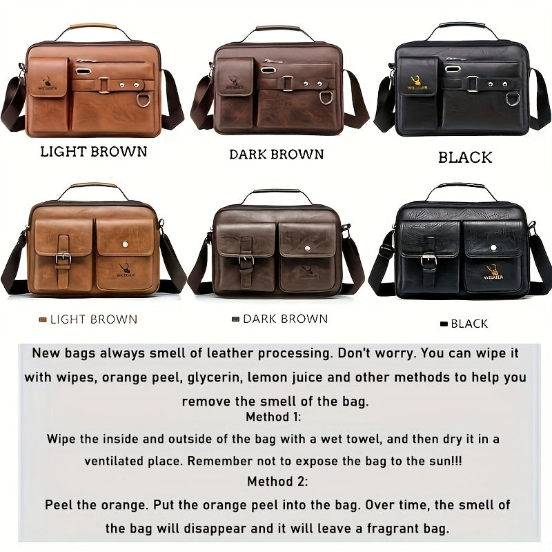 Men's Shoulder Bag: Business Satchel, Crossbody, and Casual Bag for Boys and Men