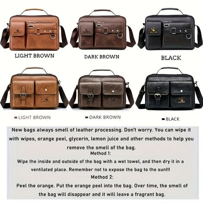 Men's Shoulder Bag: Business Satchel, Crossbody, and Casual Bag for Boys and Men