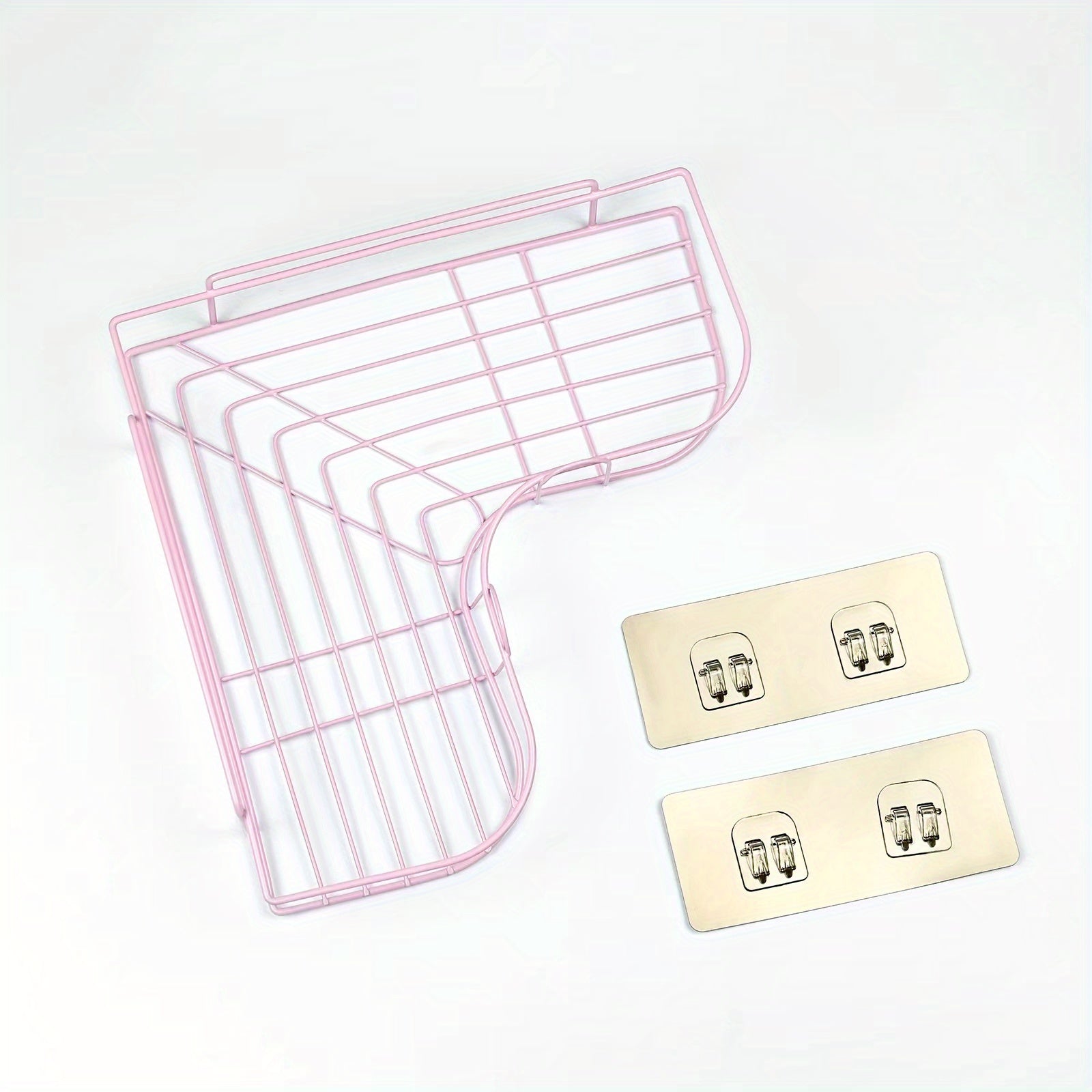 Upgrade Your Bathroom with This Stylish 1pc Triangle Storage Rack!