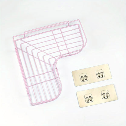 Upgrade Your Bathroom with This Stylish 1pc Triangle Storage Rack!