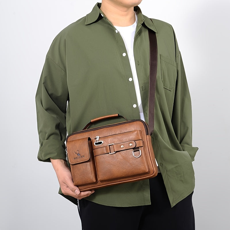 Men's Shoulder Bag: Business Satchel, Crossbody, and Casual Bag for Boys and Men