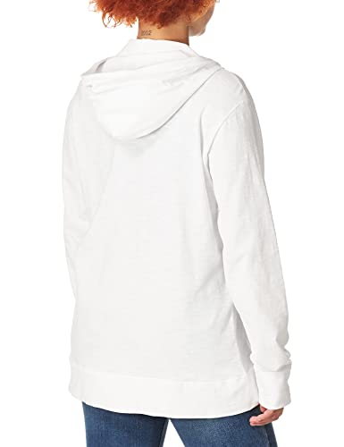 womens Slub Jersey fashion hoodies, White, X-Large US