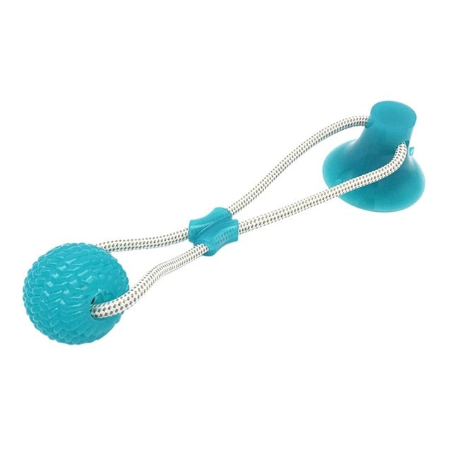 Pet toy with suction cup Green