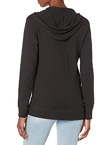 womens Slub Jersey fashion hoodies, White, X-Large US Black