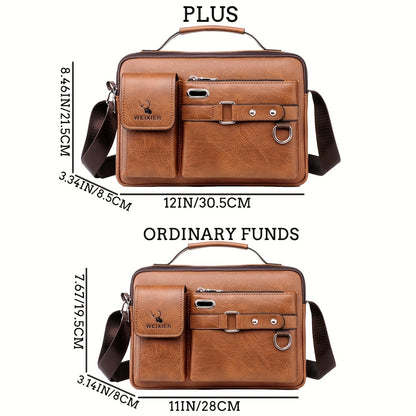 Men's Shoulder Bag: Business Satchel, Crossbody, and Casual Bag for Boys and Men