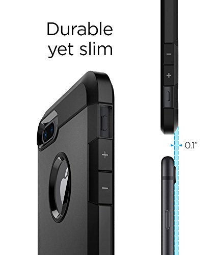 Spigen Tough Armor [2nd Generation] iPhone 8 Plus Case / iPhone 7 Plus Case with Kickstand Air Cushion Technology for Apple iPhone 8 Plus (2017) / iPhone 7 Plus (2016) - Black