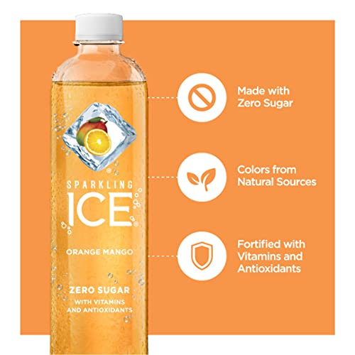 Sparkling Ice, Black Cherry Sparkling Water, Orange Mango