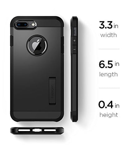 Spigen Tough Armor [2nd Generation] iPhone 8 Plus Case / iPhone 7 Plus Case with Kickstand Air Cushion Technology for Apple iPhone 8 Plus (2017) / iPhone 7 Plus (2016) - Black
