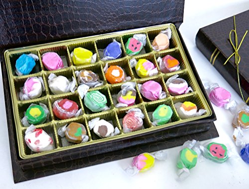 Taffy sweet book , 24 flavors of delicious adult gourmet taffy for gift.