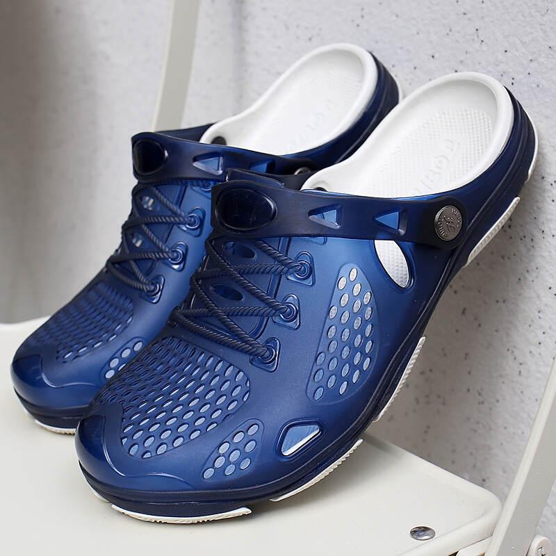Summer Shoes Jelly Shoes Beach Men Sandals Hollow Slippers Breathable Men Flip Flops Outdoor Shoes