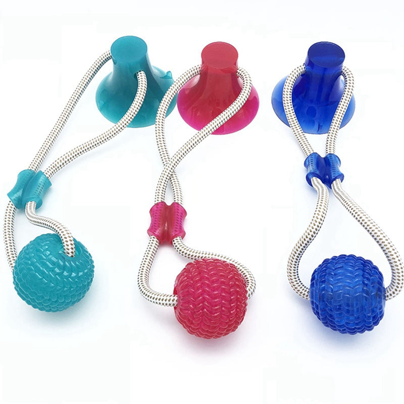 Pet toy with suction cup