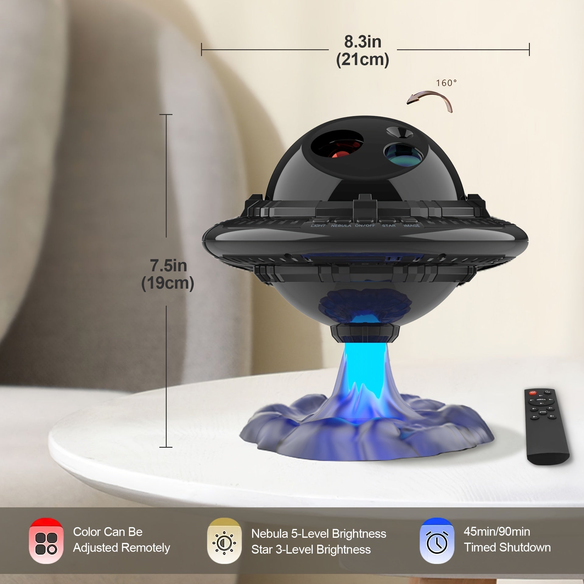 Light Up the Night Sky with this Magical Star Projector LED Lamp - Perfect for Kids Room Decor, Christmas, Birthdays & Valentine's Day!