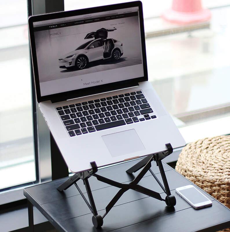 NEXSTAND K2 laptop stand folding portable adjustable laptop lapdesk Black