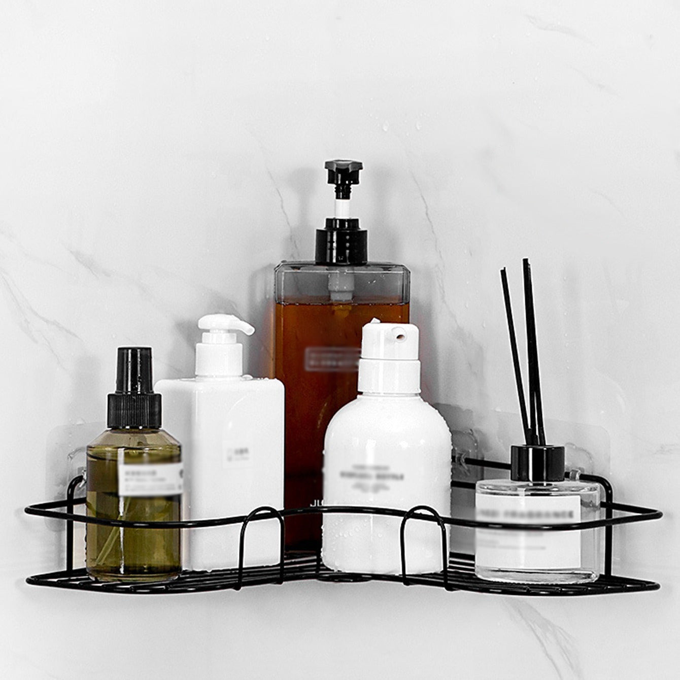 Upgrade Your Bathroom with This Stylish 1pc Triangle Storage Rack!