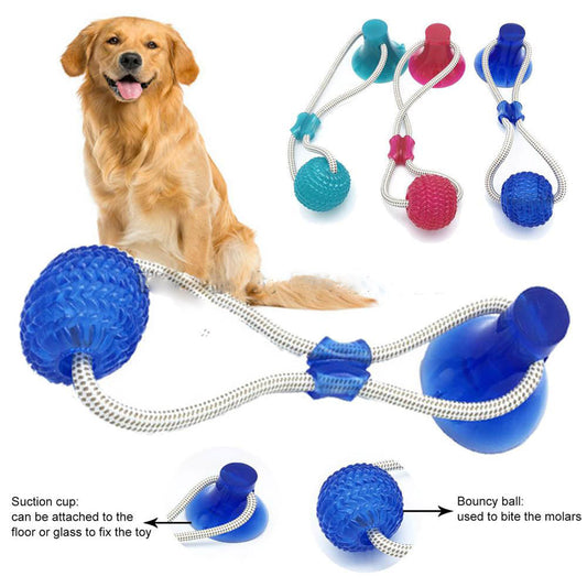 Pet toy with suction cup