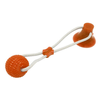 Pet toy with suction cup