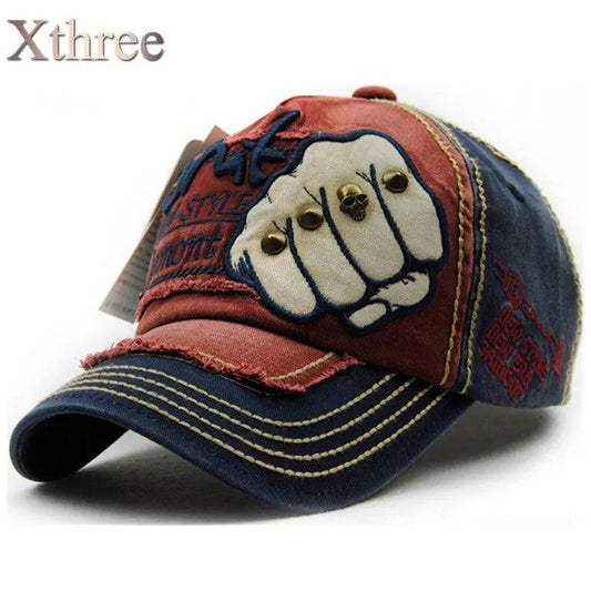 XTHREE unisex fashion men's Baseball Cap women snapback hat Cotton Casual caps Summer fall Hat for men cap wholesale