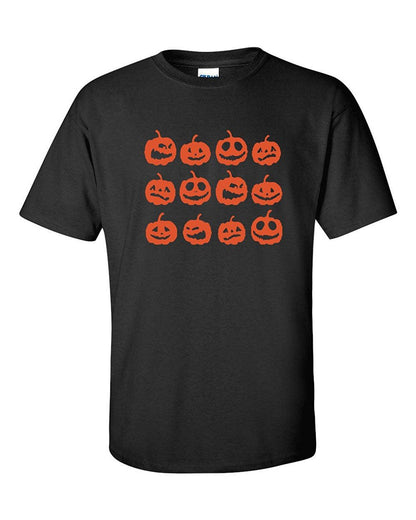Short Sleeve Round neck Top Tee Pumpkin Faces Halloween Men's T-Shirt SHIPS FROM OHIO USA T shirt
