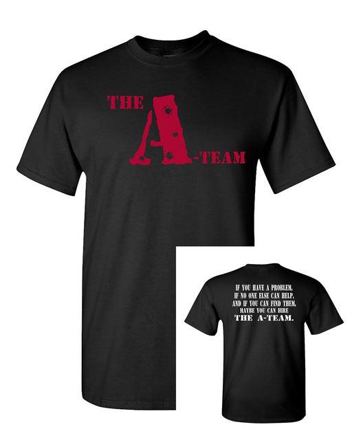 Short Sleeve Round neck Top Tee The A-Team Classic 80's Front & Back Men's T-Shirt - SHIPS FROM OHIO USA T shirt