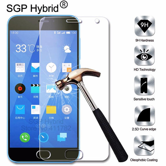 Tempered Glass 5.0inch 9H 2.5D Premium Screen Protector Film For Meizu M2 mini Cell Phone