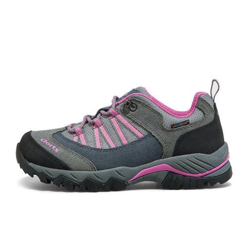 Shipped From USA Clorts Women Trekking Shoes EVA Outdoor Hiking Shoes Breathable Camping Sport Shoes HKL-831 Gray
