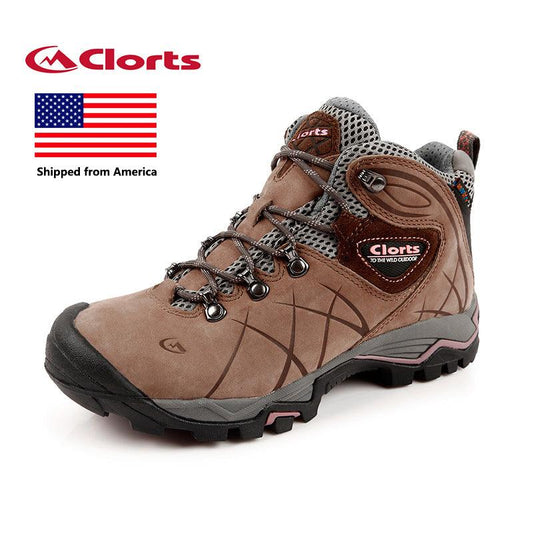 Shipped From USA Clorts Hiking Shoes Women Waterproof Outdoor Hiking Boots Athletic Sneakers HKM-802B