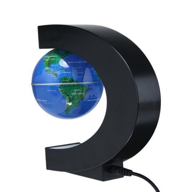 Ship From USA Hot Magnetic Levitation Globe Anti Gravity With LED Light Lamp For Kids Education Teaching Deep Blue United States