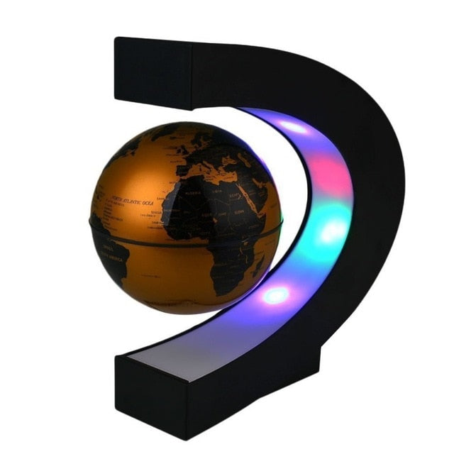 Ship From USA Hot Magnetic Levitation Globe Anti Gravity With LED Light Lamp For Kids Education Teaching YELLOW United States