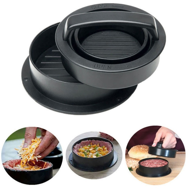 Ship From USA Kitchen Hamburger Pressure meat Device Non-stick Chef Cutlets Shaped Press For Cutletses Burger Teapot Mold
