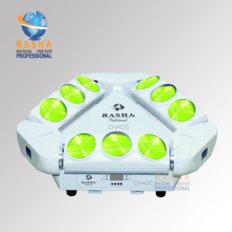 RASHA SHIP FROM USA 9leds*12W 4in1 RGBW Moving Head MINI LED Spider Light Stage Moving Head Beam LED Effect Light