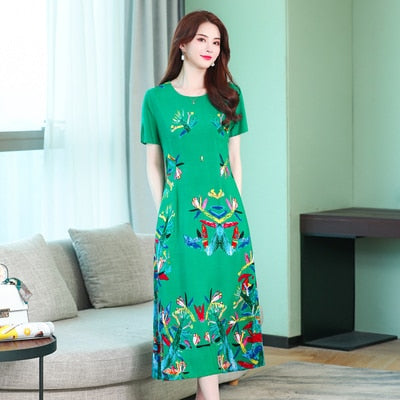 Summer Dress New 2019 Plus size cotton Elegant 5